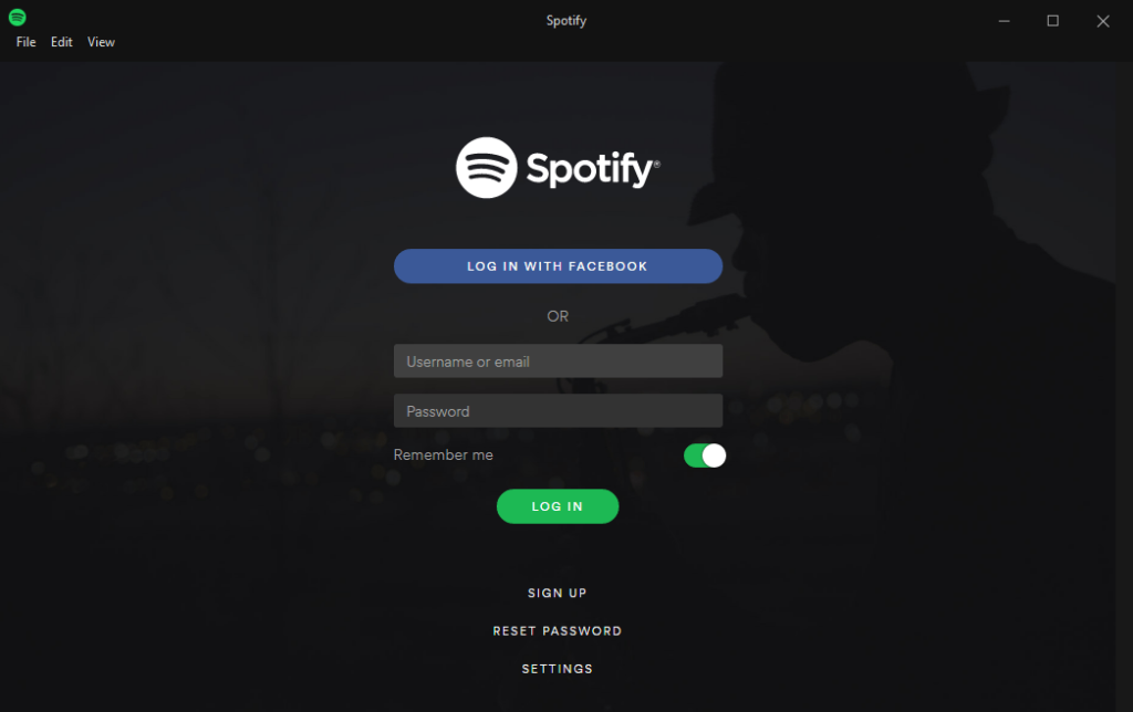 spotify cant login